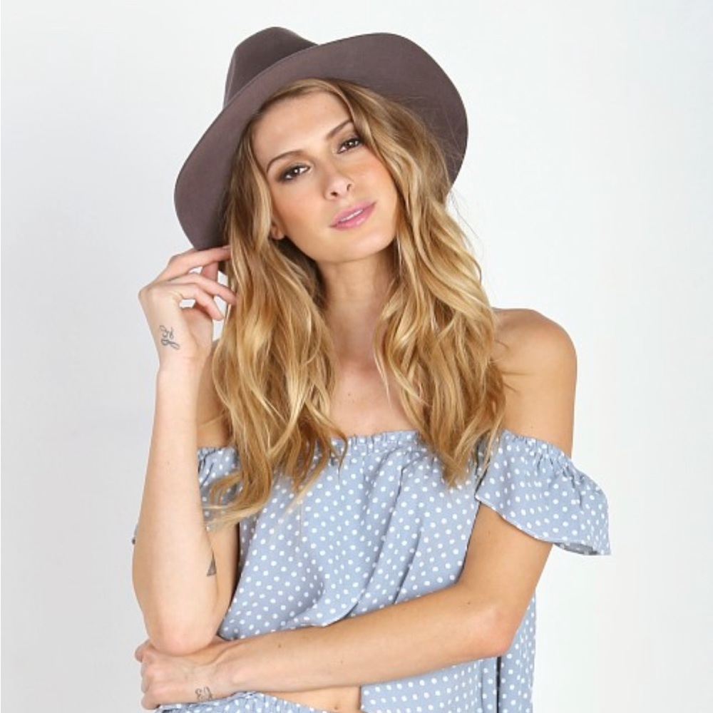 Brixton Grey fedora hat